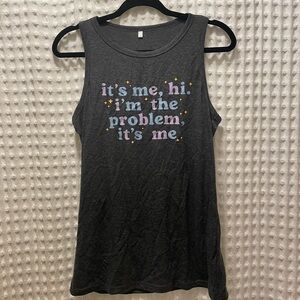 Unofficial Taylor Swift Lyric Grey Tank Top Antihero